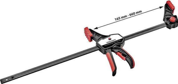 Image du produit Toolcraft Serre-joint à une main 450 x 85 mm Lot de 2 (450 mm)