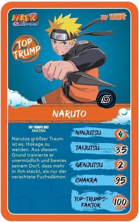 Produktbild Winning Moves Naruto Shippuden Collectibles Kartenspiel Top Trumps Quiz Anime Collectible *Deutsche Version* (Deutsch)
