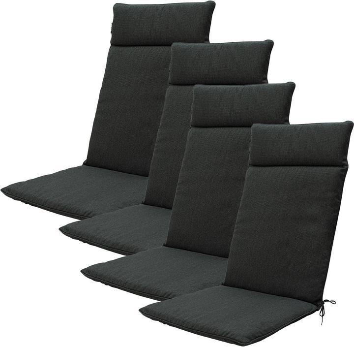 Produktbild Natura Punto Gartenstuhl Hochlehner-Auflage by Madison, 4er Set (120 x 50 cm)