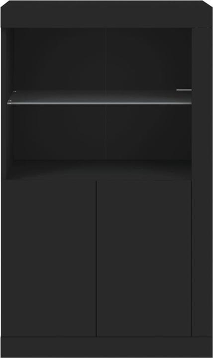 Image du produit VidaXL Armoire d'appoint avec lampes LED Noir (60.5 x 37 x 100 cm)