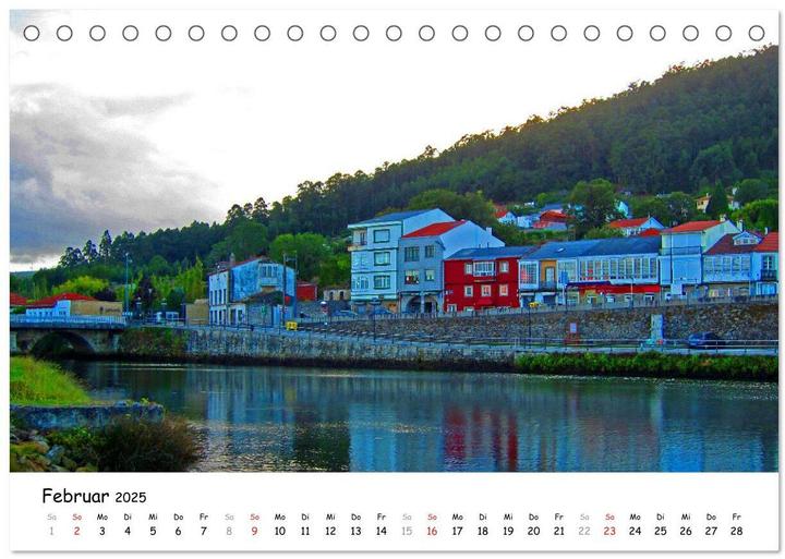 Actual product image Jakobsweg - Camino Ingles (Tischkalender 2025 DIN A5 quer), Monatskalender (A5, German)