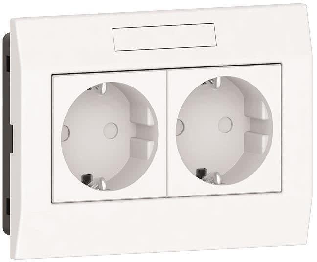 Image du produit GGK Boîtier d'encastrement pour 4650 canal d'encastrement d'appareils KSE/M45 double Schuko