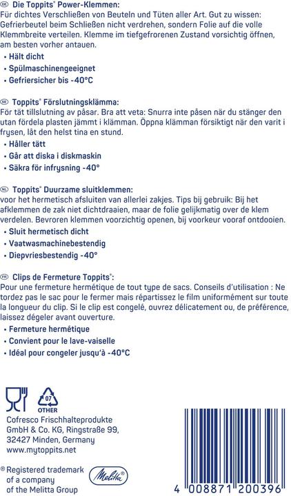 Produktbild Toppits Power-Klemmen (5 x)