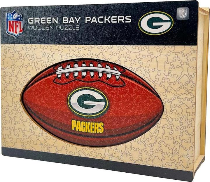 Produktbild Iconic NFL - Green Bay Packers – Football mit Logo - Holz Puzzle Grösse L (500 Teile) (500 Teile)