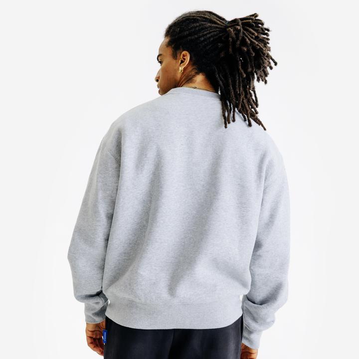 Actual product image Decathlon Sweatshirt Herren Rundhals - Elementals grau meliert (L)