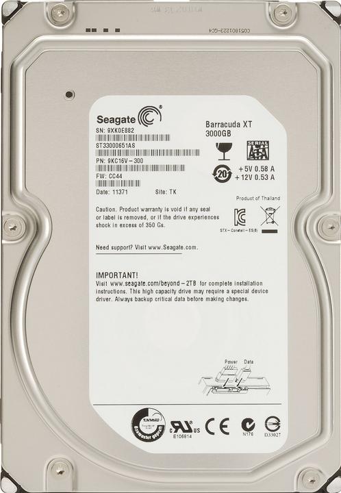 Image du produit Seagate Barracuda XT (3 To, 3.5")