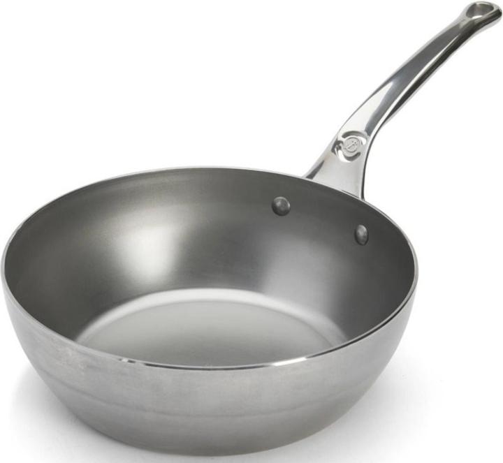 Actual product image de Buyer Mineral B Pro sauté pan / braising pan (24 cm, Casserole + Stewpot, Stainless steel)