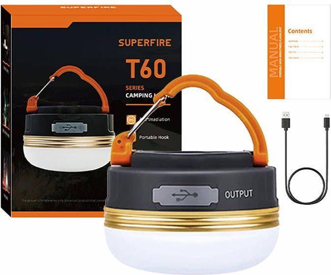 Produktbild Superfire Camping lamp T60, 2,5W, 1000mAh