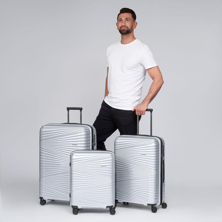 Immagine prodotto Pactastic Collezione 02 THE THREE SET Set di valigie a 4 ruote 3 pezzi (204 l, XL (da 115l))