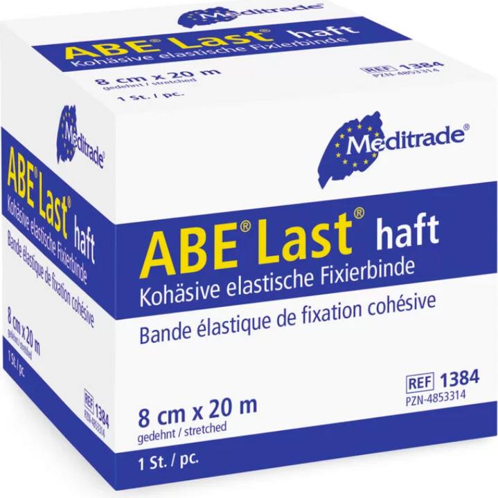 Immagine prodotto ABE Benda elastica coesiva di fissaggio non sterile di colore bianco naturale