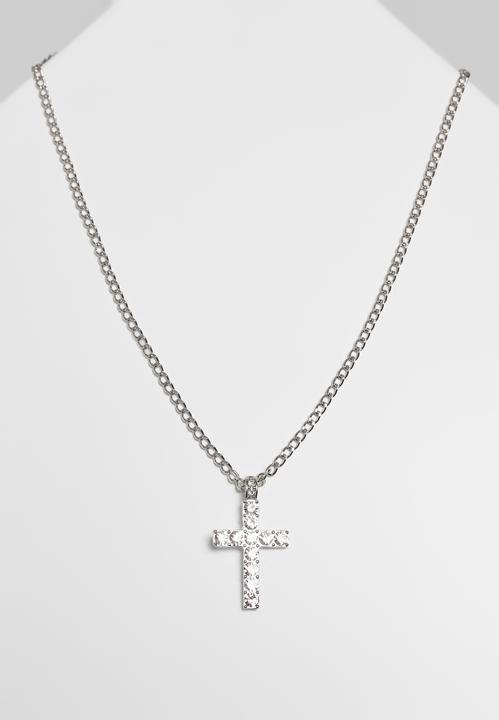 Produktbild Urban Classics Diamond Cross Necklace (40% Eisen, 60% Zink)