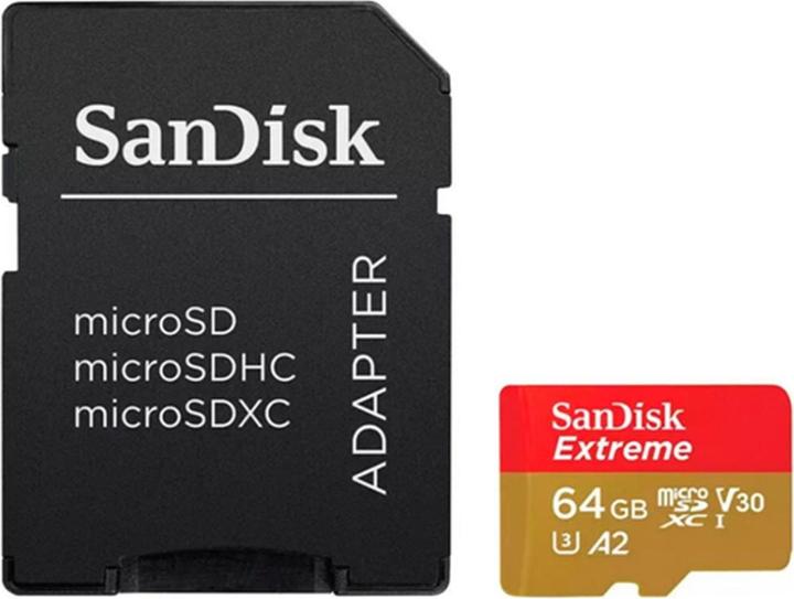 Image du produit SanDisk Extreme Plus (64 Go, microSDXC, U3, UHS-I)