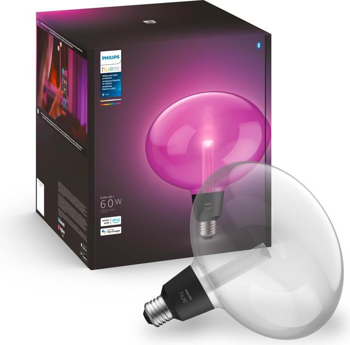 Productafbeelding Philips Hue Tint Ellips (E27, 6.50 W, 500 lm, 1 x, G)