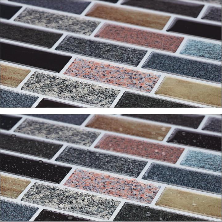 Image du produit Relaxdays Stickers-carrelage (31 x 0.1 x 31 cm)