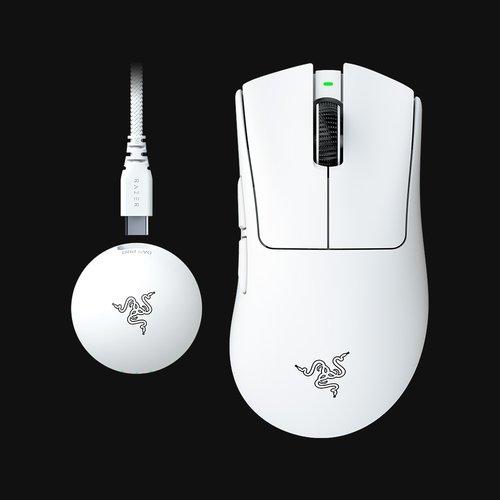Produktbild Razer Deathadder V4 Pro Mouse White (Kabellos)