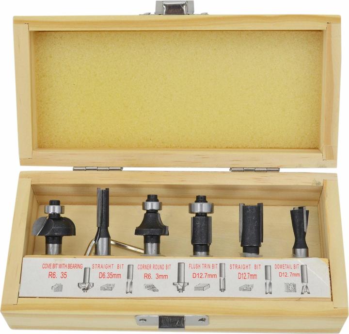 Produktbild AW Tools Holzfräser, 6er-Set, 8 mm (AW40512)