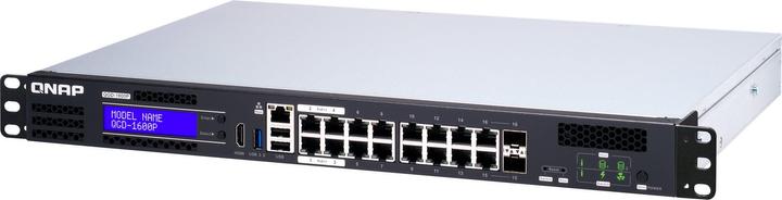 Actual product image QNAP QGD-1600P-8G, 16-Port PoE Edge Switch (16 Ports)
