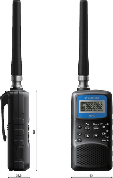 Produktbild Albrecht AE 33 U Handscanner (0.10 km)