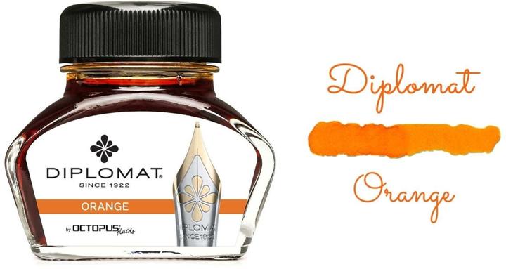 Produktbild Diplomat Tinte Diplo Octopus 30 ml oranges Glas (Tintenfass, Orange)