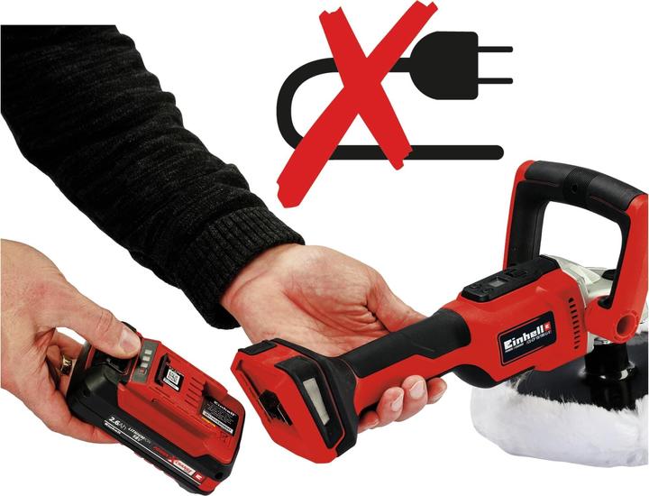 Productafbeelding Einhell CE-CP 18/180 Li E-Solo (Excentrische polijstmachine, 0 W)