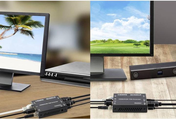 Image du produit SpeaKa Professional SP-11562928 Kit extender HDMI contrôlable par PC 4096 x 2160 pixels Noir (mat)
