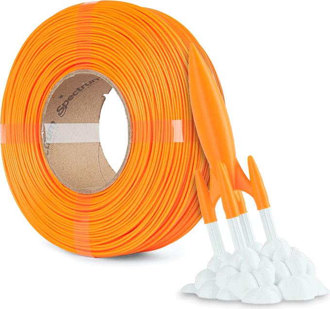 Actual product image Filament High Speed PLA Refill Lion Orange 1kg 1.75mm (PLA, 1.75 mm, 1000 g, Orange)