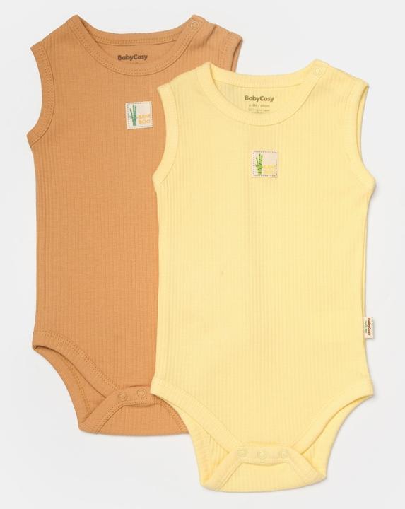 BabyCosy Body. ärmellos. 2 Pack