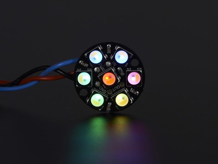 Image du produit Adafruit NeoPixel Jewel Blanc chaud 3000K