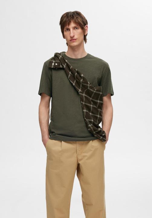 Produktbild Selected Homme Flammengarn Baumwoll T-Shirt (L)