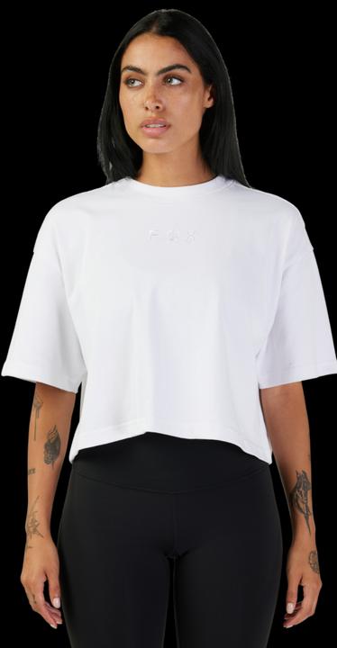 Actual product image Fox Tee 23 W Wordmark Os Crop Wht XL (XL)