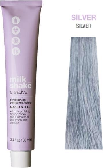 Image du produit Milk_Shake Vopsea permanenta Milkshake Créatif Argent, Argintiu, 100ml