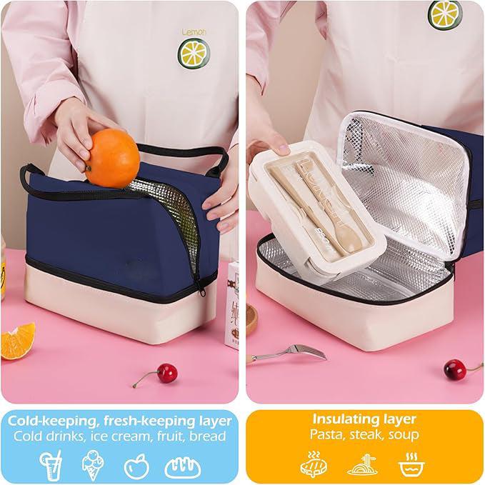Produktbild Only-Bags.Store Tragbare isolierte Tasche, für Outdoor-Picknick-Reisen