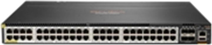 Actual product image HPE E Aruba Switch, 48 Port Smart Rate 1/2.5/5GbE PoE and 4 Port SFP56, Layer 3, Stackab (48 Ports)