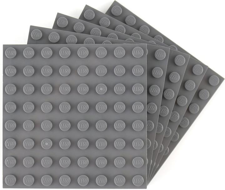 Actual product image LEGO 8x8 Building Plates Dark grey - Plates can be built on both sides - Star Wars 41539 Quantity 2 (41539, LEGO Accessories)