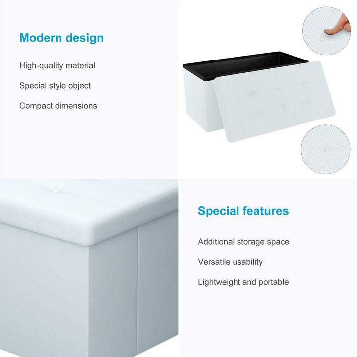 Actual product image Intirilife Bench OPALIN WHITE (78.38 cm)