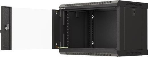 Image du produit Lanberg 19 6HE 540x350 schwarz Wandmontage Rackschrank mit Glastür (Flat Pack) (10.86 HE, Rack 19 pouces)