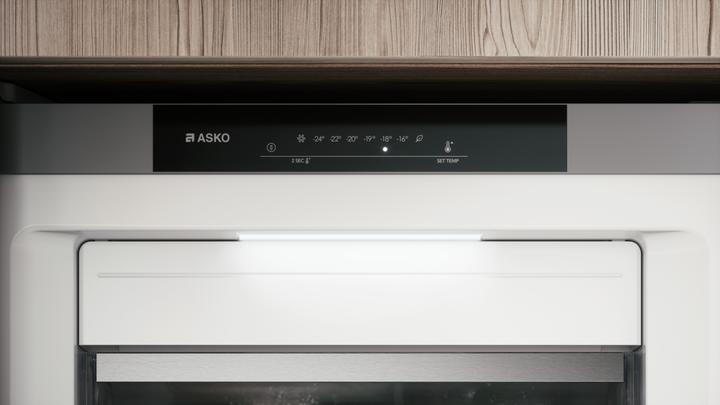 Produktbild Asko Gefrierschrank freistehend PREMIUM FN23841B Front BlackSteel und schwarz (Freistehend, 280 l)