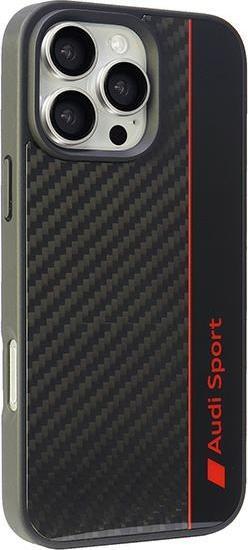 Image du produit Audi Étui rigide en fibre de carbone pour iPhone 16 Pro Max 6.9" czarny/black AUS-TPUPCIP16PM-R8/D1-BK (Apple iPhone 16 Pro Max)