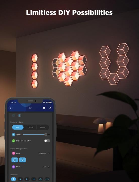 Produktbild Govee Glide Hexa Ultra (130 lm)