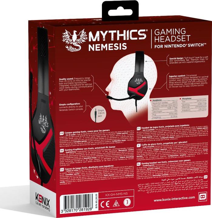 Image du produit Konix Mythics Nemesis (Filaire)