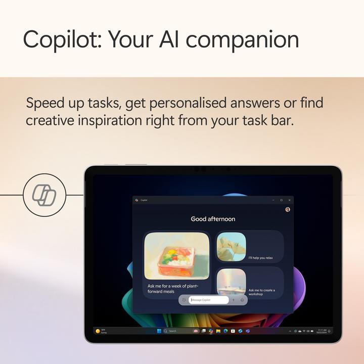 Immagine prodotto Microsoft Surface Pro – Copilot+ PC - 12" (Netzteil separat erhältlich) (12", Snapdragon X Plus X1P-42-100, 16 GB, 512 GB, Senza layout di tastiera)