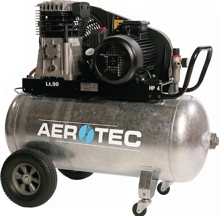 Produktbild Aerotec Kompressor 600-90 Z verzinkt 600 l/min 10 bar 3 kW 400 V50 Hz 90 l (10 Bar, 90 l)