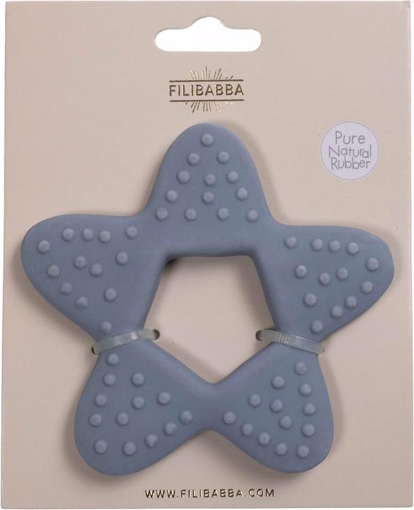 Image du produit Filibabba Anneau de dentition - Étoile Caoutchouc Naturel - Powder Blue