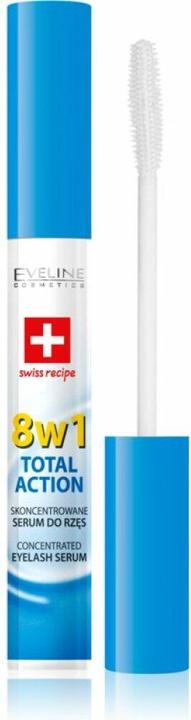 Produktbild Eveline Cosmetics Multi-purpose Eyelash Serum Total Action 8 in 1 (10 ml)
