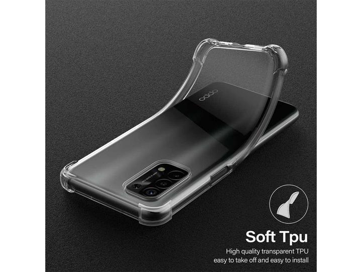 Actual product image Screenguard Oppo A54 5G Case Crystal Soft Airbag Bumper (Oppo A54 5G)