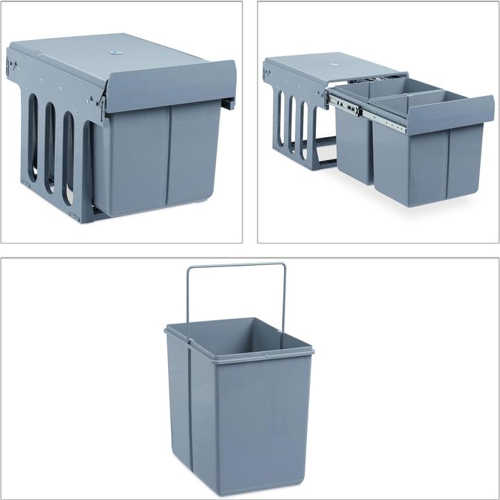 Actual product image Relaxdays Built-In Kitchen Bin, Compact (15 l)