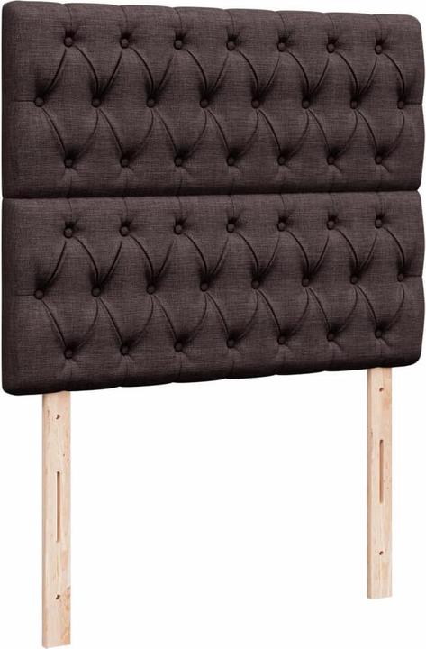 Produktbild VidaXL Boxspringbett Matratze Bett Einzelbett Polsterbett Dunkelbraun 90x200cm (90 x 200 cm)