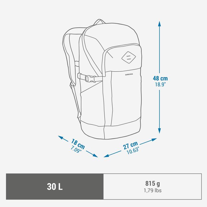 Immagine prodotto Quechua Zaino da trekking 30 L - NH500 Arpenaz (30 l)