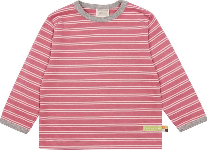 loud + proud Shirt Langarm Streifen Mauve (62, 63, 64, 65, 66, 68)