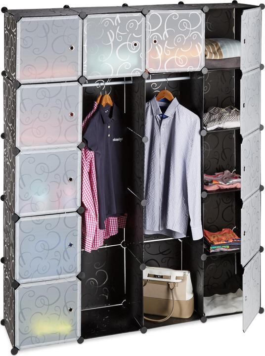 Produktbild Relaxdays Kleiderschrank Stecksystem (145 x 36.5 x 180 cm)